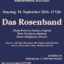 Klassik im Kunstraum Plakat Das Rosenband